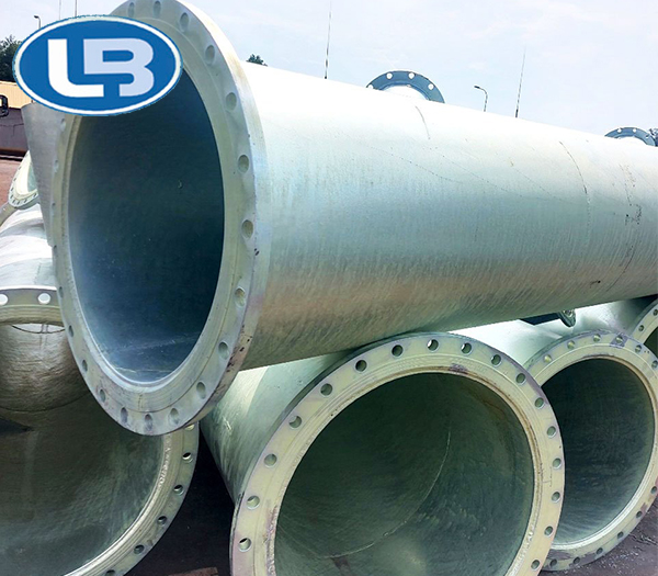 Galvanized flanged pipes